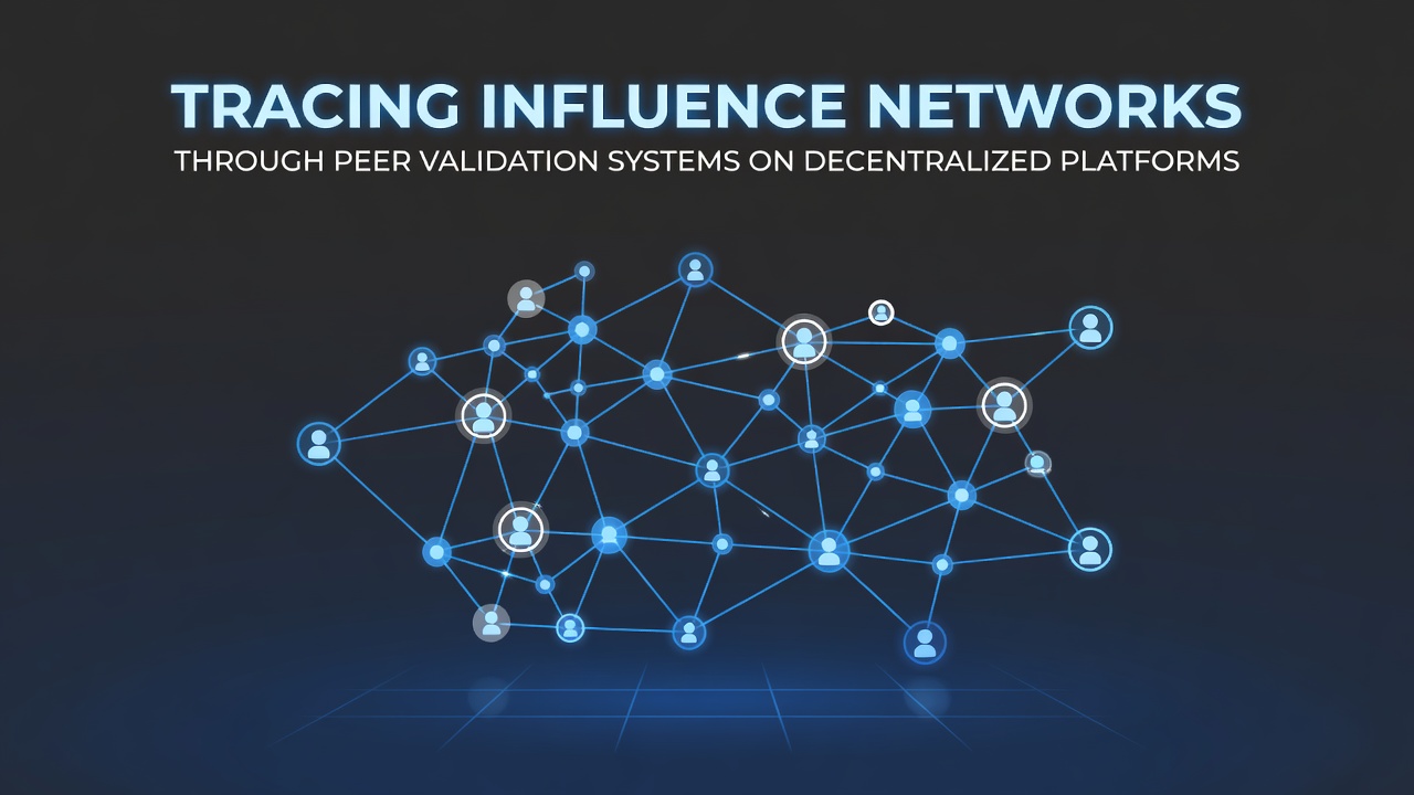 Tracing Influence Networks Through Peer Validation Systems on Decentralized Platforms